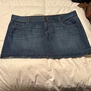 Old Navy Dark Blue Denim Mini Skirt